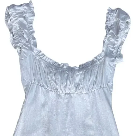 Princess Polly Elouise Dress Mini Dress Summer Dress Size 2 White - Picture 6 of 12